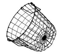 Ciieeo Panier À Linge Nordique En Fil Métallique Petit Panier De Rangement Pour Vêtements Poignée Noire