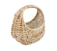 Ciieeo Panier de Fleurs Mini Panier à Fleurs Demi-Lune en Osier pour Décoration Intérieure et Corbeille à Fruits