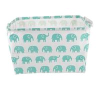 Ciieeo Panier de Rangement Carré en Toile Blanche Motifs Bleu Ciel, Grand Format, Résistant à L’usure, Organisateur Multifonction pour Chambre D’garçon et Filles, pour Couleur Aléatoire