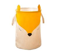 Ciieeo Panier de Rangement Tissu à Motif Cartoon Organisateur de Stockage Économiseur Espace pour Salle de Bain et Maison Petite Renarde avec Oreilles