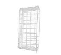 Ciieeo Panier Métallique de Congélation 28x21,5x12 Cm, Conteneur Blanc en Fil de Fer, Organisateur de Réfrigérateur pour Fruits et Légumes, Stockage Alimentaire Domestique, Panier