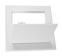 Ciieeo Panneau D’Accès en ABS 150X150 MM Blanc Cache-Trou Mural Auto-Adhésif pour Cloison Sèche Porte D’Accès pour Plomberie et Inspection Cache-Trou Plafond Polyvalent Installation
