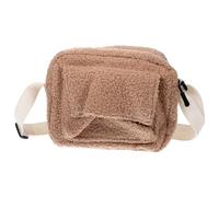 Ciieeo Paquet à Bandoulière Femme en Peluche Kaki Grand Format Sac Polyvalent et Chaud pour Fille Pratique pour Clés Téléphone et Cosmétiques Usage Quotidien et Sorties