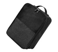 Ciieeo Paquet à Chaussures de Voyage Imperméable, Porte-Chaussures Multifonction, Paquet de Rangement Noir, Léger et Compact, Organisé pour Déplacements et Voyages, Grosse Capacité, Accroche Valise