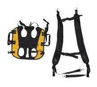 Ciieeo Paquet à Dos de Transport Ventral Multifonctionnel pour Petits Chiens, Taille S, Noir et Jaune, Fenêtre en Maille Respirante, Bretelles Rembourrées et Sécurité Ajustable,