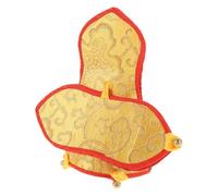 Ciieeo Paquet de Rangement Étanche pour Cloche Vajra en Satin Jaune Pochette Compacte et Résistante à la Déchirure Accessoire Portable pour Instruments de Musique Paquet de Protection