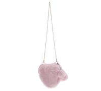 Ciieeo Paquet en Peluche Cœur Paquet à Main pour Femme Bandoulière Rose Grosse Capacité pour Sortie et Usage Quotidien Présent pour Mère ou Petite Amie