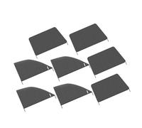 Ciieeo Pare-Soleil pour Vitres Automobiles Anti-UV 4 Paires Écran Fenêtre Élastique Installation Rapide Protection Voiture Été