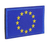 Ciieeo Patch Drapeau Union Européenne Brodé Insigne Eu pour Vêtements Chapeaux et Sacs à Dos Écusson Décoratif à Coudre Accessoire Polyvalent pour Personnalisation
