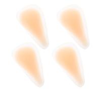 Ciieeo Patch Intime Invisible en Silicone Souple Auto-adhésif, Forme Bouclier, Couleur Chair Claire, Lot de 4, Coussinet de Pudeur Imperméable pour Maillot de Bain et Vêtements de Sport,