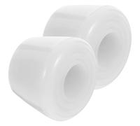 Ciieeo Patins à roulettes Frein Polyuréthane Blanc Double Rangée Kit 2 Protège-Orteils 2 Vis Accessoire Réglable pour Arrêt Sécurisé et Compatible Patins 4 Roues