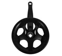 Ciieeo Pédalier Vélo 36 Dents Acier Carbone à Emmanchement Carré Protège-Roue Manivelle Monovitesse pour VTT et Vélo de Route Solide et Performant