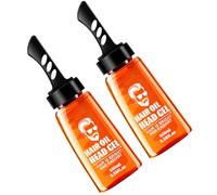 Ciieeo Peigne Coiffant pour Hommes 2pcs Gel Coiffant Malléable 100ml Orange en Pe pour Cheveux Longs et Volumineux Sculptant la Texture Style