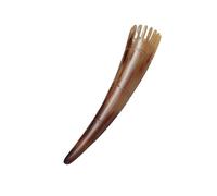 Ciieeo Peigne en Corne de Bœuf Naturel à Pointe Longue, Peigne de Massage Antistatique pour Cuir Chevelu, Nettoyant et Stimulateur de Circulation Sanguine, Accessoire Bien-soin