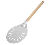 Ciieeo Pelle à Pizza Perforée 20 Cm Manche En Bois Détachable Alliage D'aluminium Accessoire Pour Four à Pizza Cuisson Maison Et Pique-