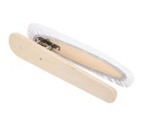 Ciieeo Petite Table à Repasser en Bois Housse Blanche, Design Compact et Facile pour Repasser Vêtements et Chemises, Défroisseur Vapeur