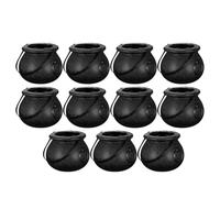 Ciieeo Petits Chaudrons Noirs 12 Pièces: Bouilloires À Bonbons Chaudron Noir D'halloween Pour Décoration De Fête D'halloween