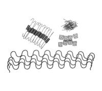 Ciieeo Pièces de Rechange et Supports Plats Clips S pour Réparation de Canapés et Fauteuils pour Ressorts de Canapé en Acier et Fer
