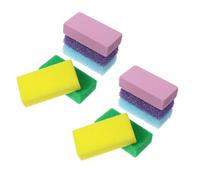 Ciieeo Pierre à Pédicure en Pu 10pcs Exfoliant pour Peaux Dures Action Exfoliante et Adoucissante, Salle de Bain Voyages Couleur Aléatoire
