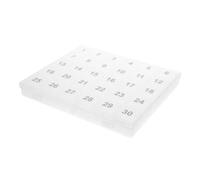 Ciieeo Pilulier 30 Jours Organisateur de Voyage Portable 3X3Cm Boîte à Étanche Compartiments Indépendants