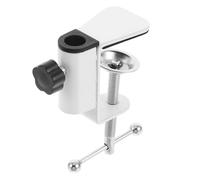 Ciieeo Pince de Lampe de Bureau en Alliage D’Aluminium Base Métallique Blanche 45 CM Bras Rotatif 360° Réglable Support Polyvalent pour Lampe LED et Diffuseur D’Aromathérapie