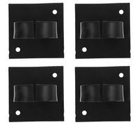 Ciieeo Pince Micro Noire en Plastique 4pcs, Fixation Pratique et Compacte, Maintien Stable du Microphone pour Usage Domestique Professionnel