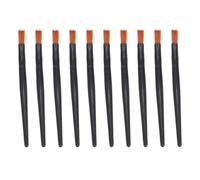 Ciieeo Pinceaux à Lèvres Noirs en Aluminium 100 Pièces Mini Applicateurs en Fibres Synthétiques Manche Noir Accessoire Maquillage Portable pour Lèvres de Femmes Usage Professionnel