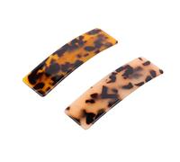 Ciieeo Pinces à Cheveux à Ressort en Acétate en Métal Lot de 2 Couleur Café Accessoires Chic pour Femmes, pour Coiffures Simples et Élégantes