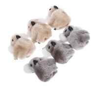 Ciieeo Pinces à Cheveux Koala en Peluche Lot de 6 Accessoires de Coiffure 2.17X1.89X1.18 Pouces pour Garçon et Filles Cosplay et Fête