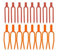 Ciieeo Pinces de Fixation en Plastique pour Fraisiers 400 Pcs - Fourches Fixes pour Plantes Grimpantes, Clips Supports Jardinage, Accessoires Extérieurs pour Serrage et Culture de Vignes