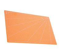 Ciieeo Planche à Découper Double Face A3 en Pp Orange, Tapis de Découpe Portable pour Créateurs et Professionnels, Utilisation en Gravure et Artisanat, Surface Auto-cicatrisante