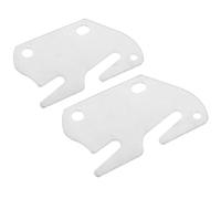 Ciieeo Plaque de Crochet de Lit en Fer Robuste Argenté 2pcs Surface Lisse pour Accessoires Literie et Barrière de Lit Adulte