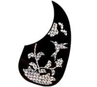 Ciieeo Plaque de Protection Adhésive pour Guitare Acoustique, Modèle Noir, Fine et Légère, Accessoire Décoratif Anti-rayures, Compatible Guitare Sèche, Protection Solide et Facile