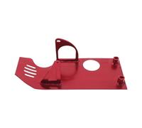 Ciieeo Plaque de Protection Moteur pour Moto Hors-piste 90-125 Cm³ en Alliage D'aluminium Rouge, Sabot de Soubassement Boulonné Résistant la Corrosion, Protection de Carter Moteur