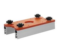 Ciieeo Plaque Insertion Défonceuse Aluminium 1 Pièce, Base de Table de Fraisage en Aluminium Robuste, Outil de Réglage Précis pour Gabarits de Défonceuse Montés sur Table, Compatible