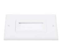 Ciieeo Plaque Murale à Brosse Passe-câble Compacte pour Gestion de Câbles Ethernet et Bas Tension Fixation Murale Facile et Protection Anti-poussière Organisation et Polyvalente