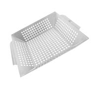 Ciieeo Plat à Barbecue Antiadhésif Trou d'Égouttage pour Légumes, Usage Domestique et Professionnel, Ustensile Cuisson Solide