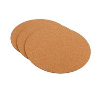 Ciieeo -Plat pour Plantes en Liège Écologique, Soucoupe pour Pot de Fleurs, Accessoire Jardin Extérieur, Lot de 3 Pièces Ø250 MM, Résistant la Déformation, Étanche et Facile à Nettoyer,