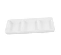 Ciieeo Plateau de Service Céramique Blanche à Compartiments Plateau pour Sauces Soja et Épices Bol à Trempette pour Apéritif Résistant Aux Rayures et Usage Quotidien et Réutilisable