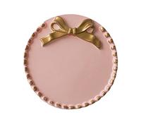 Ciieeo Plateau Décoratif Vintage Élégant Ornement de Bureau et Accessoire de Photographie Décoration de Table Unique et Pratique Rose Rond