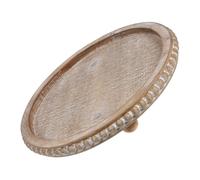 Ciieeo Plateau Rond pour Décoration Intérieure Assiette De Service Vintage De Bougies Et Organisation Multifonctionnelle