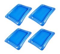 Ciieeo Plateaux de Service à Glace Gonflables 4Pcs Bain de Glace en PVC et Portable Refroidisseur de Buffet Pratique