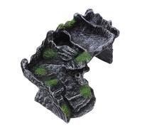 Ciieeo Plateforme Flottante pour Tortues Aquatiques en Résine Petite Taille Rampe D’Accès Rocher de Repos pour Aquarium Abri Discret Favorisant la Croissance Saine Bien-Reptiles