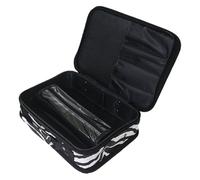 Ciieeo Pochette à Ciseaux Noire en Tissu Grosse Capacité et Facile à Transporter pour Usage Personnel et Kit de Toilettage Familial, Organisateur de Valise de Barbier Stylé