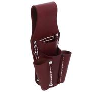 Ciieeo Pochette Outils en Cuir de Vachette Marron pour Réparation et Construction Petite Trousse à Outils Portable Multiples, Étanche et Facile à Nettoyer