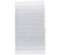 Ciieeo Pochettes Adhésives Transparentes pour Fiches 10 Pcs 10X6 CM PVC 40 Microns Porte-Étiquettes Réutilisables pour Bibliothèque Bureau et Organisation des Cartes