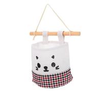 Ciieeo Pochettes de Rangement Suspendues en Coton et Lin Espace de Rangement Respirant pour Murs de Chambre D'garçon et Filles Près du Lit, Organisateur Mural Pratique