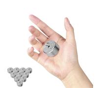 Ciieeo Poids à Crochet Métallique Argenté Léger et Portable, 10 Pièces par Set, Instrument Pédagogique pour Expériences de Mécanique et Enseignement