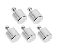 Ciieeo Poids D'étalonnage 10g en Acier Chromé pour Balances Électroniques, Surface Lisse, Pack de 5 Pièces, pour Laboratoire Cuisine