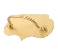 Ciieeo Poignées de Meuble en Laiton Massif Style Chinois Vintage, Entraxe 120x68 Mm, Poignées de Tiroir à Deux Trous pour Commode et Armoire, Finition Antique Cuisine et Ameublement